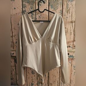 Elegant Cream Women's Top